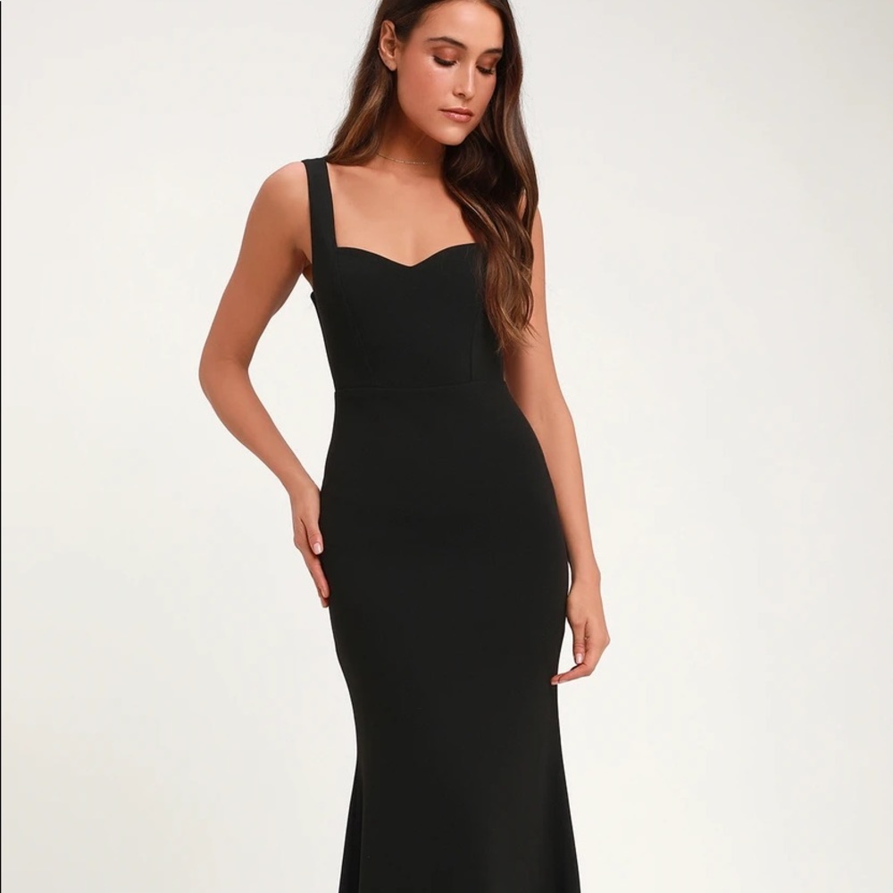 NWT- LULUs Blk Dress - Bridal, Wedding